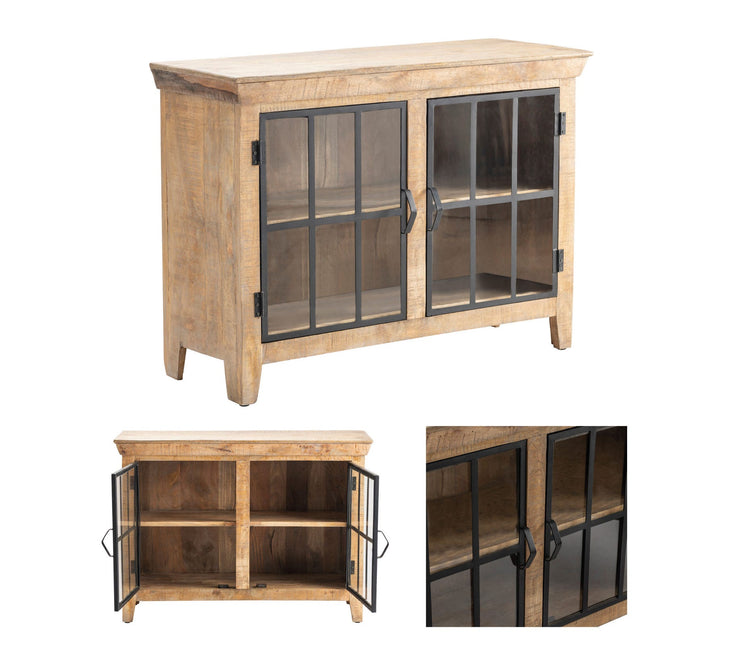 Crestview Collection Hillside Distressed Rustic Cabinet