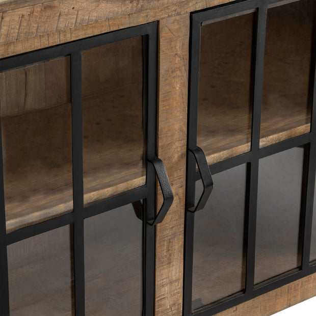Crestview Collection Hillside Distressed Rustic Cabinet