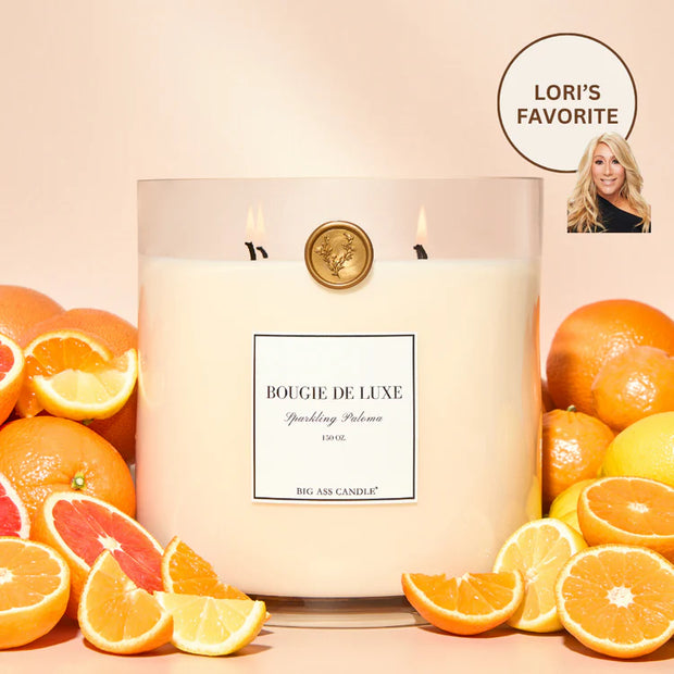 Big Ass Luxuries Sparkling Paloma Baby Big Ass Candle ~ 150 oz. 300-500 Hours Burn Time.