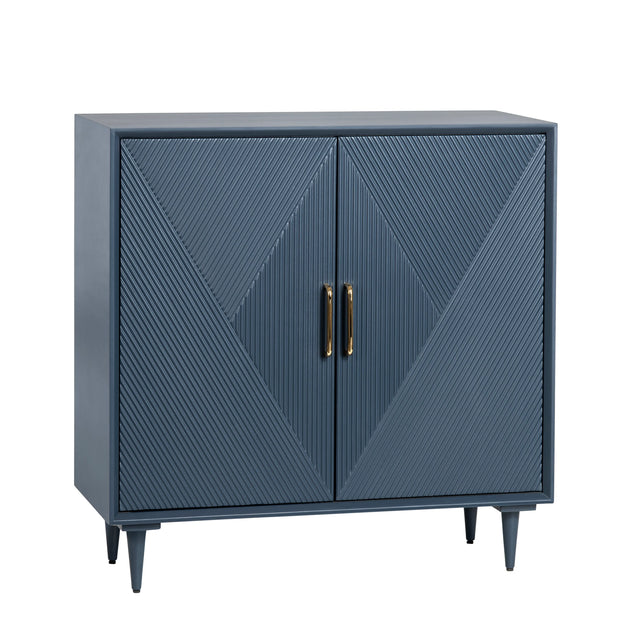 Crestview Collection Arvada Captivating Blue Cabinet
