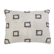 Pom Pom at Home Bowie Ivory and Grey Hand Woven Big Pillow with Insert  ~ 28 x 36