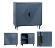 Crestview Collection Arvada Captivating Blue Cabinet