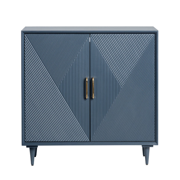 Crestview Collection Arvada Captivating Blue Cabinet