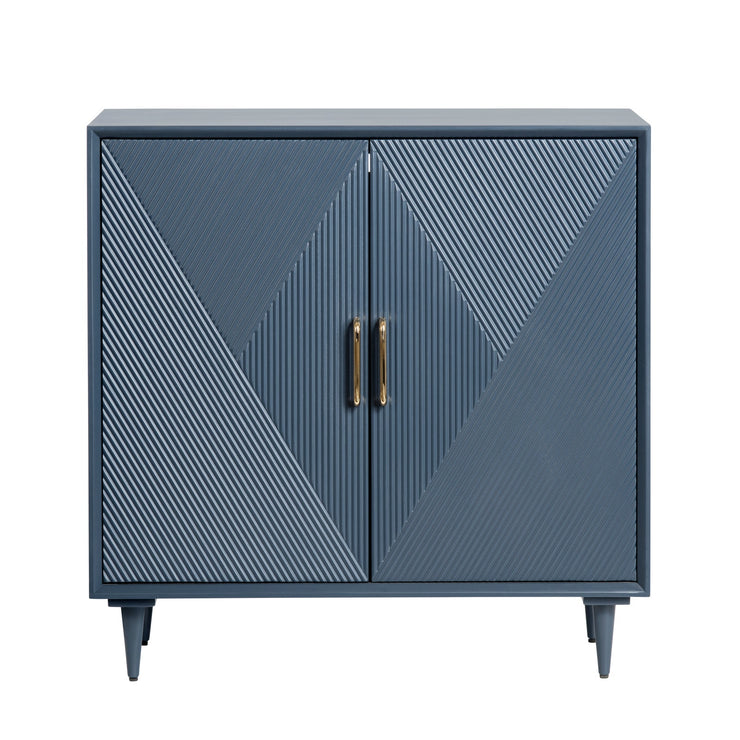 Crestview Collection Arvada Captivating Blue Cabinet
