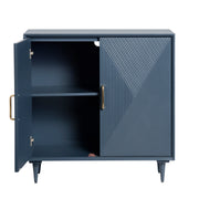 Crestview Collection Arvada Captivating Blue Cabinet
