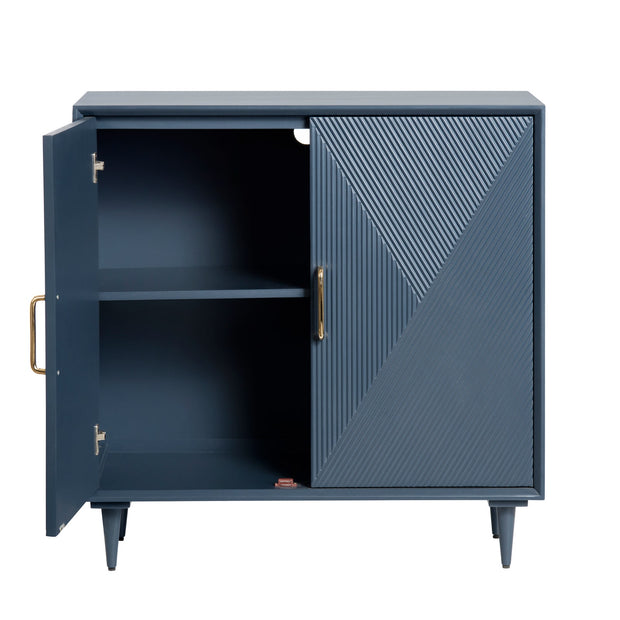 Crestview Collection Arvada Captivating Blue Cabinet