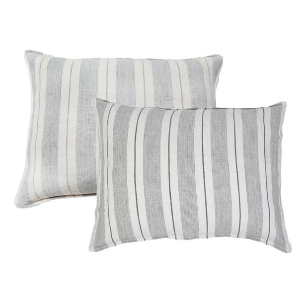 Pom Pom at Home Laguna Striped Linen Big Pillow with Insert ~ 28 x 36 ~ Available in 2 Colors