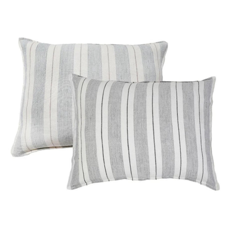 Pom Pom at Home Laguna Striped Linen Big Pillow with Insert ~ 28 x 36 ~ Available in 2 Colors