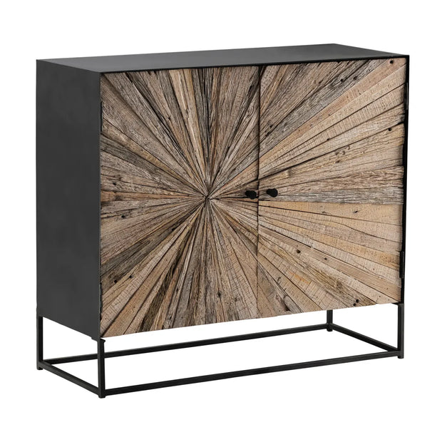 Crestview Collection Bazemore Aged Wood Cabinet