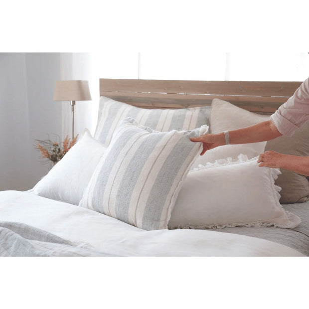Pom Pom at Home Laguna Striped Linen Big Pillow with Insert ~ 28 x 36 ~ Available in 2 Colors