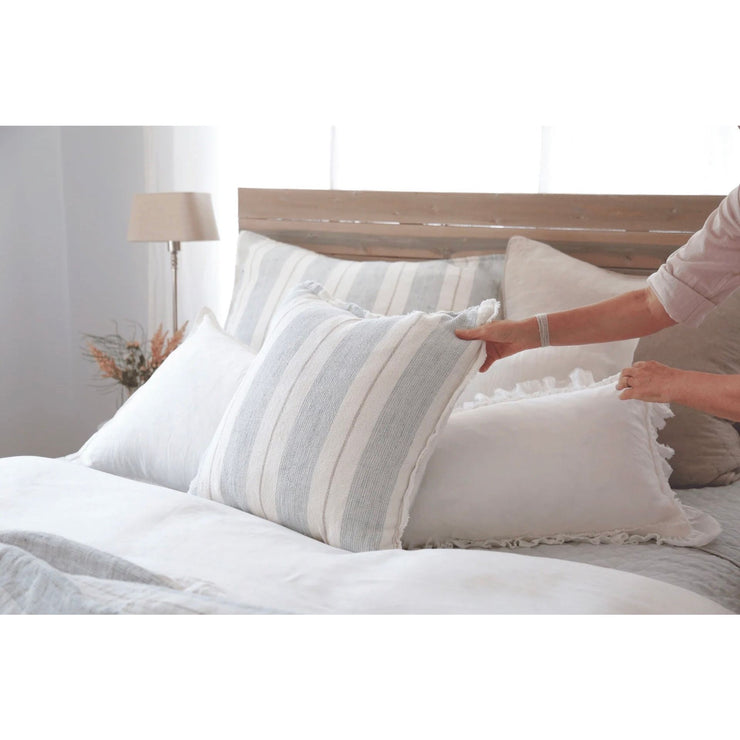 Pom Pom at Home Laguna Striped Linen Big Pillow with Insert ~ 28 x 36 ~ Available in 2 Colors