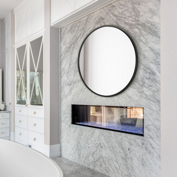 Casa Bella Living Perfect Matte Black Round Mirror