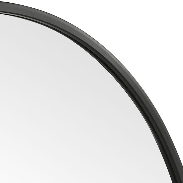 Casa Bella Living Perfect Matte Black Round Mirror