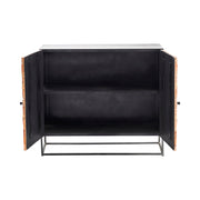 Crestview Collection Bazemore Aged Wood Cabinet
