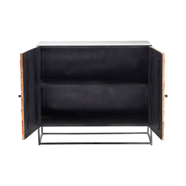 Crestview Collection Bazemore Aged Wood Cabinet