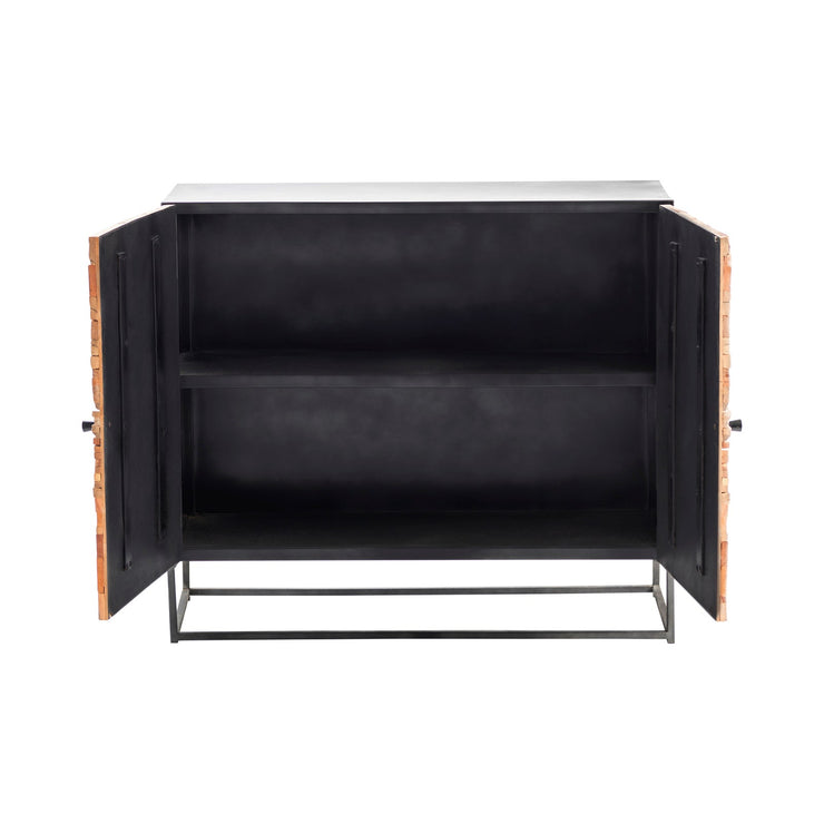 Crestview Collection Bazemore Aged Wood Cabinet
