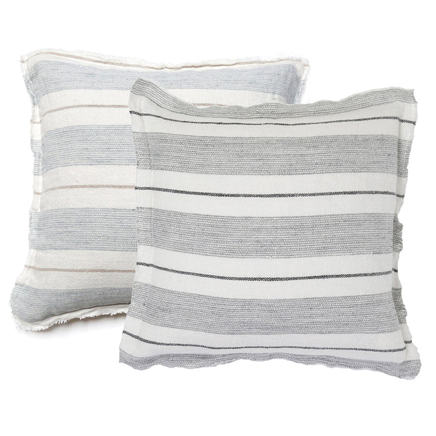 Pom Pom at Home Laguna Striped Linen Pillow with Insert ~ 20 x 20 ~ Available in 2 Colors
