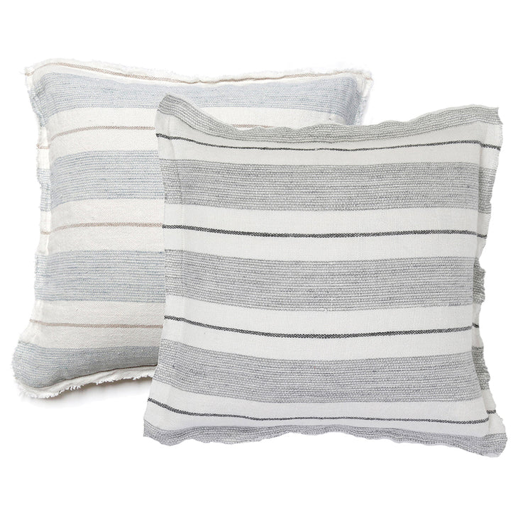 Pom Pom at Home Laguna Striped Linen Pillow with Insert ~ 20 x 20 ~ Available in 2 Colors