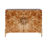 Crestview Collection Safari Bone Inlay 2- Door Cabinet