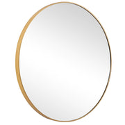 Casa Bella Living Clean And Simple Brushed Gold Round Mirror