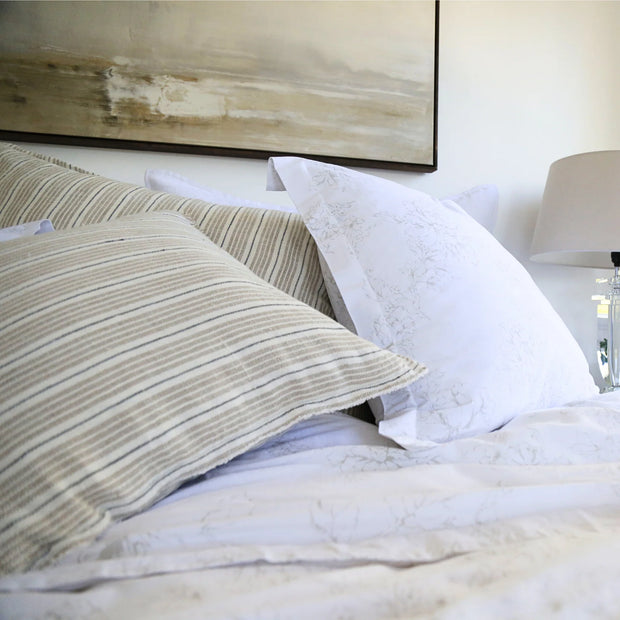 Pom Pom at Home Newport Striped Linen Pillow with Insert ~ 20 x 20