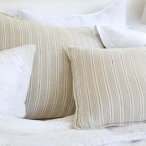 Pom Pom at Home Newport Striped Linen Pillow with Insert ~ 20 x 20