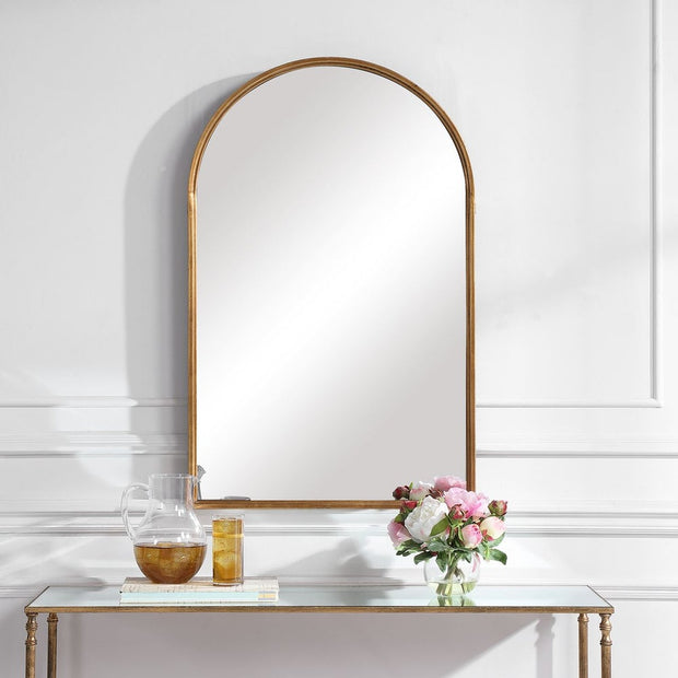 Casa Bella Living Antique Gold Leaf Arch Mirror