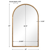 Casa Bella Living Antique Gold Leaf Arch Mirror
