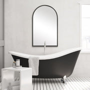 Casa Bella Living Simple Matte Black Arch Mirror