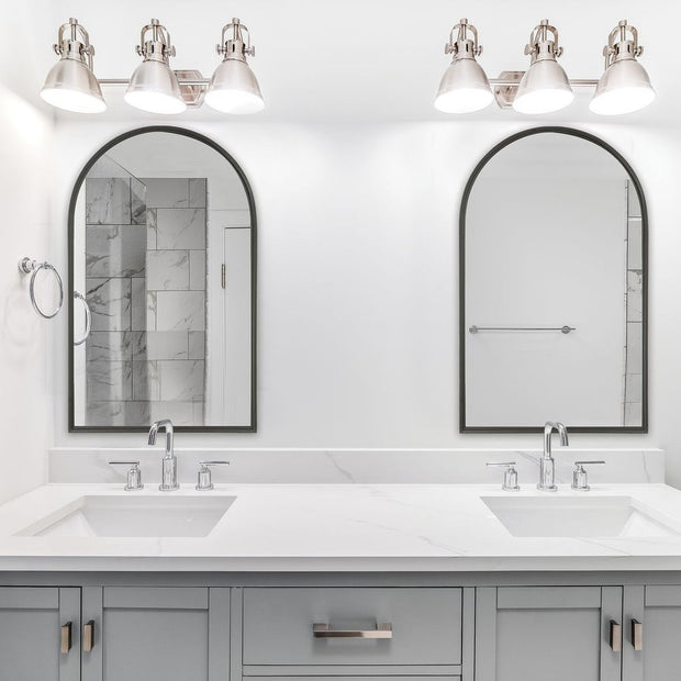 Casa Bella Living Simple Matte Black Arch Mirror