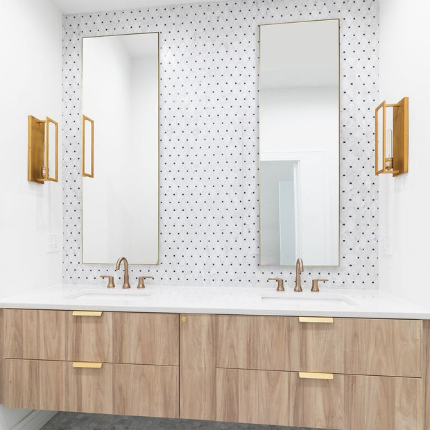 Casa Bella Living Thin Gold Framed Mirror