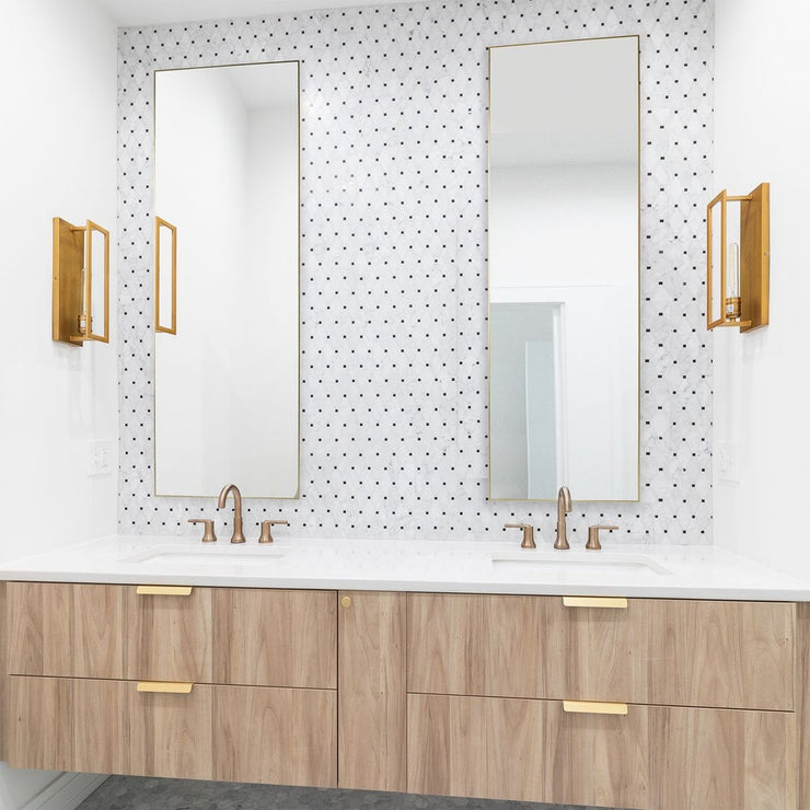 Casa Bella Living Thin Gold Framed Mirror