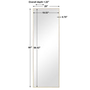 Casa Bella Living Thin Gold Framed Mirror
