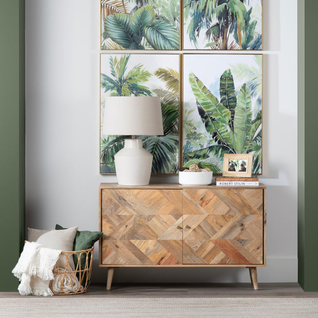 Crestview Collection Whitaker Wooden 2- Door Cabinet