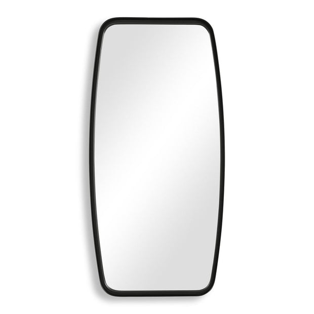 Casa Bella Living Unique Framed Matte Black Mirror