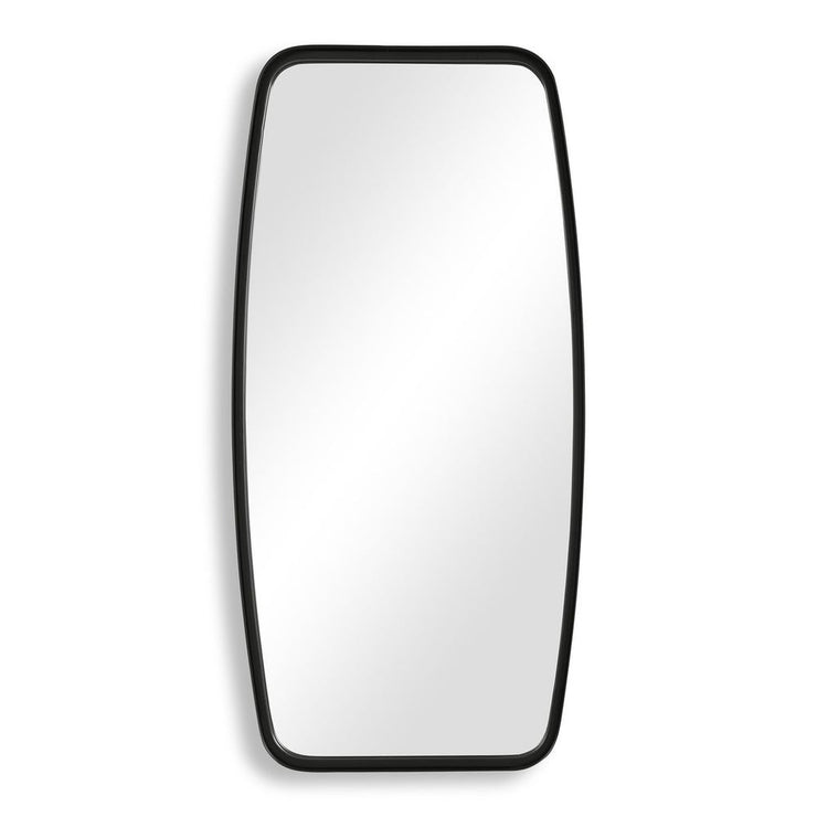 Casa Bella Living Unique Framed Matte Black Mirror