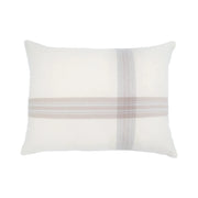 Pom Pom at Home Geneva Ivory and Taupe Plaid Big Pillow with Insert  ~ 28 x 36