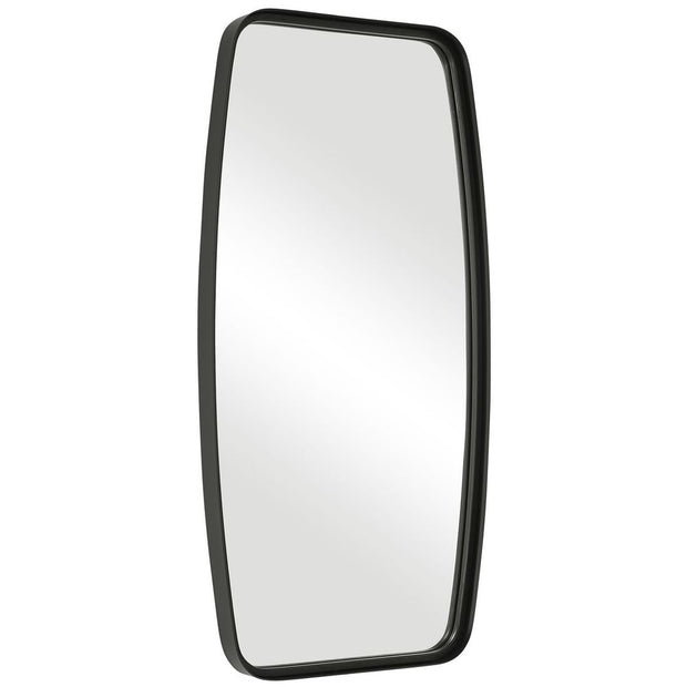 Casa Bella Living Unique Framed Matte Black Mirror