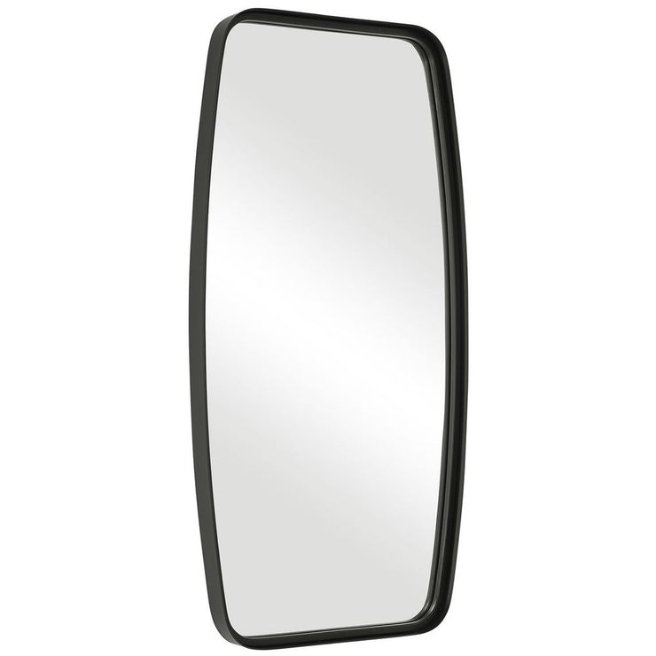 Casa Bella Living Unique Framed Matte Black Mirror