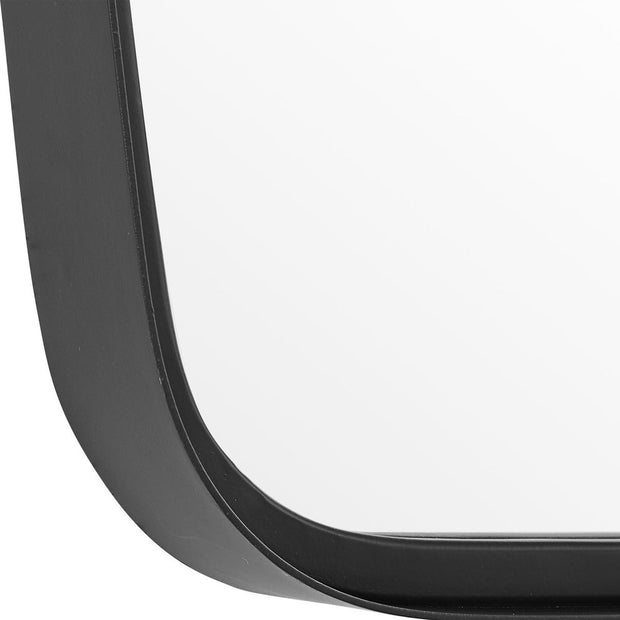 Casa Bella Living Unique Framed Matte Black Mirror