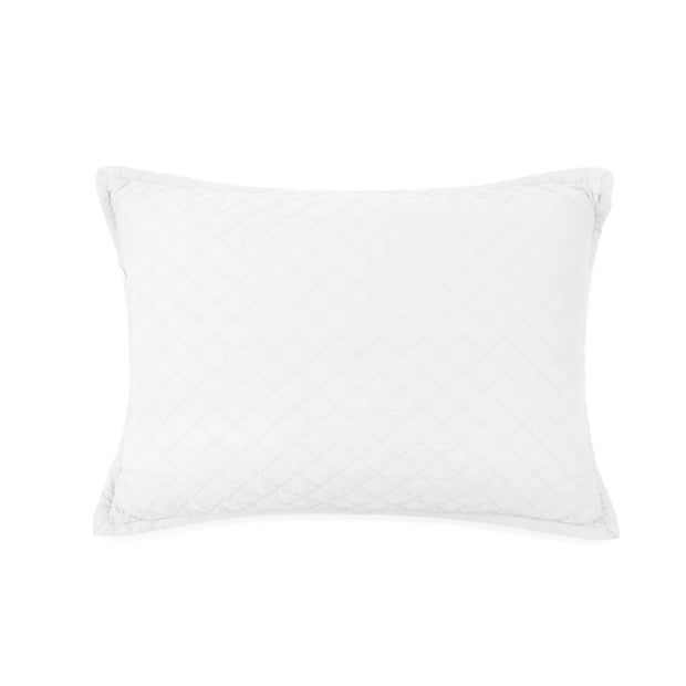 Pom Pom at Home Monaco White Bamboo Sateen Big Pillow with Insert  ~ 28 x 36