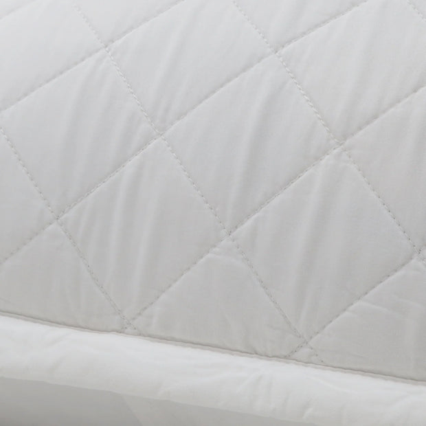Pom Pom at Home Monaco White Bamboo Sateen Big Pillow with Insert  ~ 28 x 36