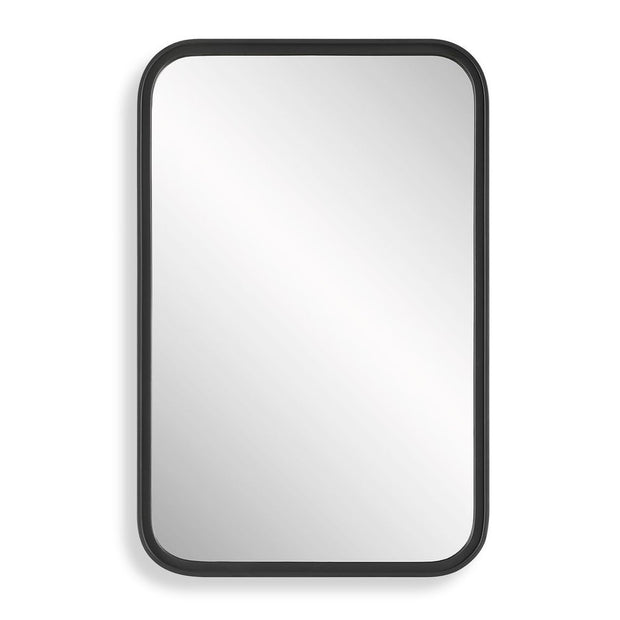 Casa Bella Living Rectangular Rounded Corners Bold Matte BlackMirror
