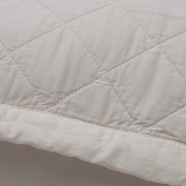 Pom Pom at Home Monaco Ivory Bamboo Sateen Big Pillow with Insert  ~ 28 x 36