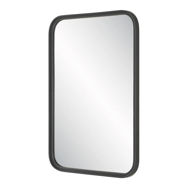 Casa Bella Living Rectangular Rounded Corners Bold Matte BlackMirror