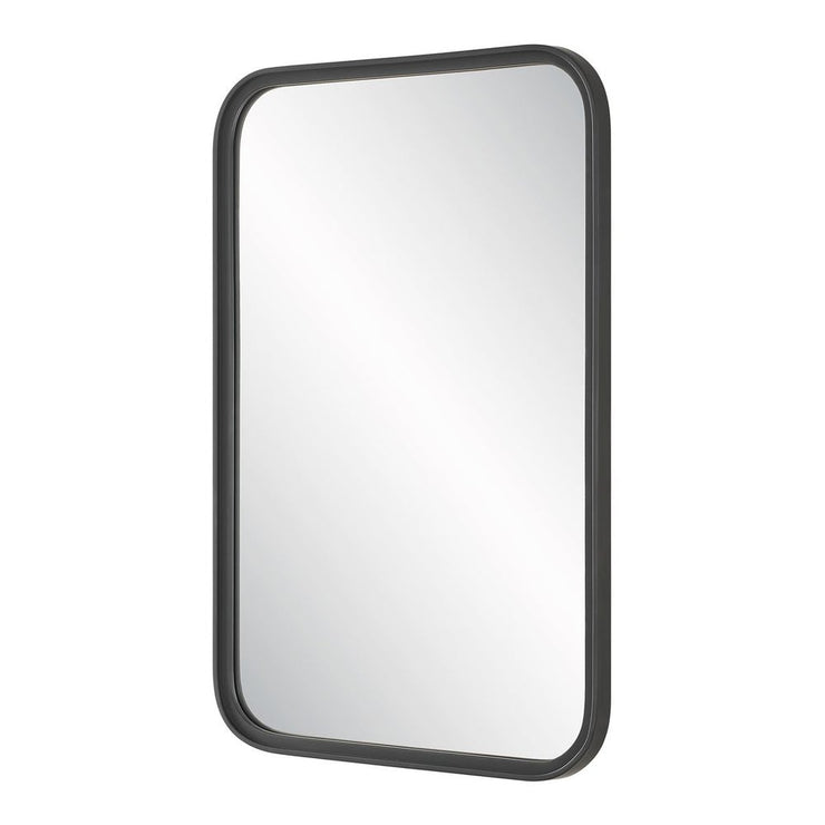 Casa Bella Living Rectangular Rounded Corners Bold Matte BlackMirror