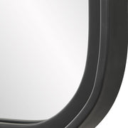Casa Bella Living Rectangular Rounded Corners Bold Matte BlackMirror