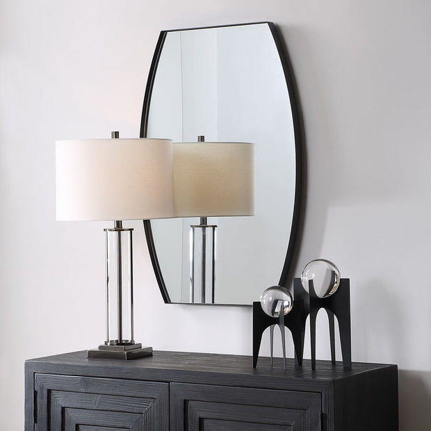 Casa Bella Living Morden Minimalist Matte Black Mirror