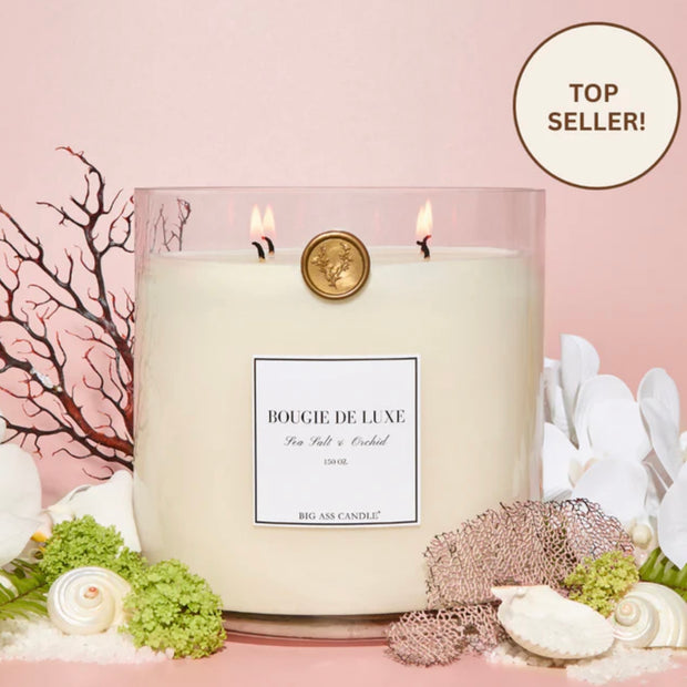 Big Ass Luxuries Sea Salt & Orchid Baby Big Ass Candle ~ 150 oz. 300-500 Hours Burn Time