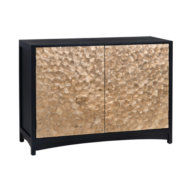 Crestview Collection Cayman Capiz Shell Two- Door Cabinet
